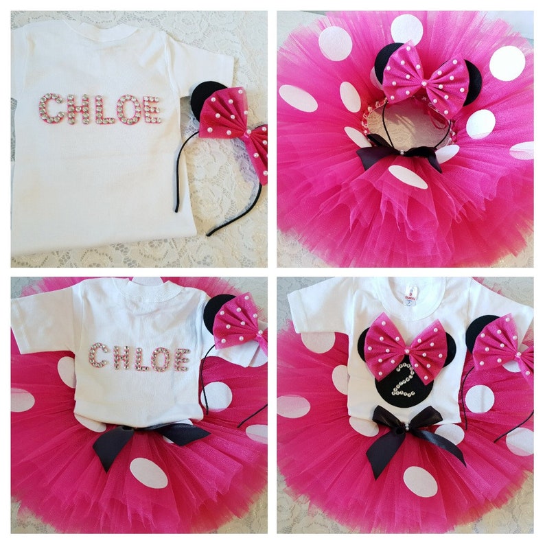 minnie mouse 1st birthday tutu outfit
