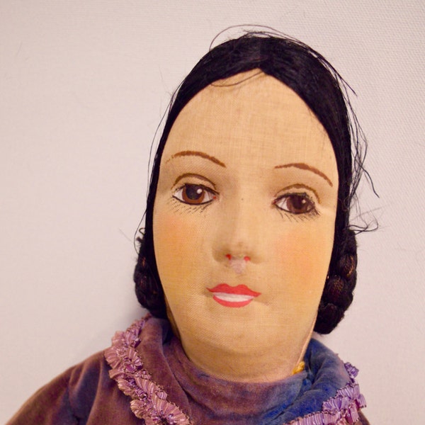 Smiler Deco Boudoir Doll AO 30" 1920's-1930's