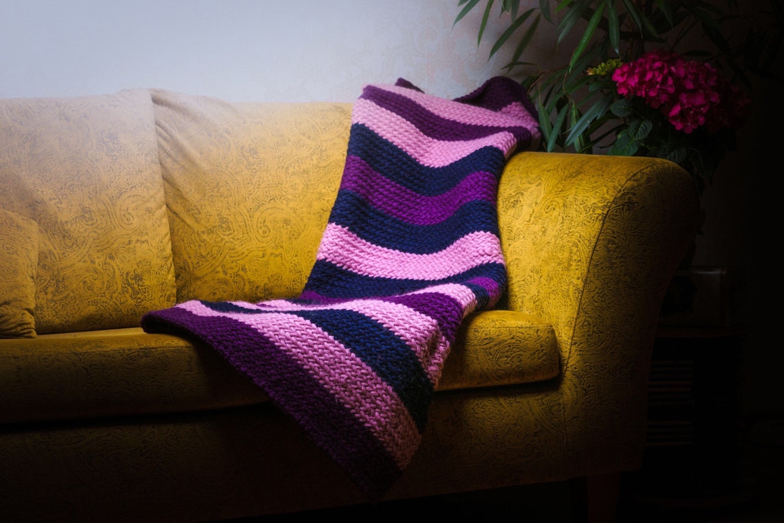 Cosy Knit Blanket Etsy