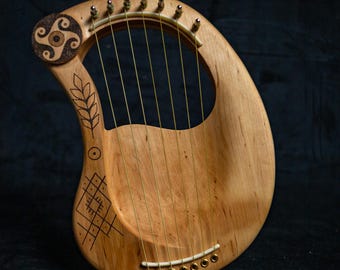 ハンドメイド7弦ポケットライアーハープ - アルダー材 - Etsy 日本