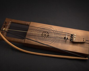 Tagelharpa Talharpa: Swedish Bowed Lyre with Dreamcatcher Design