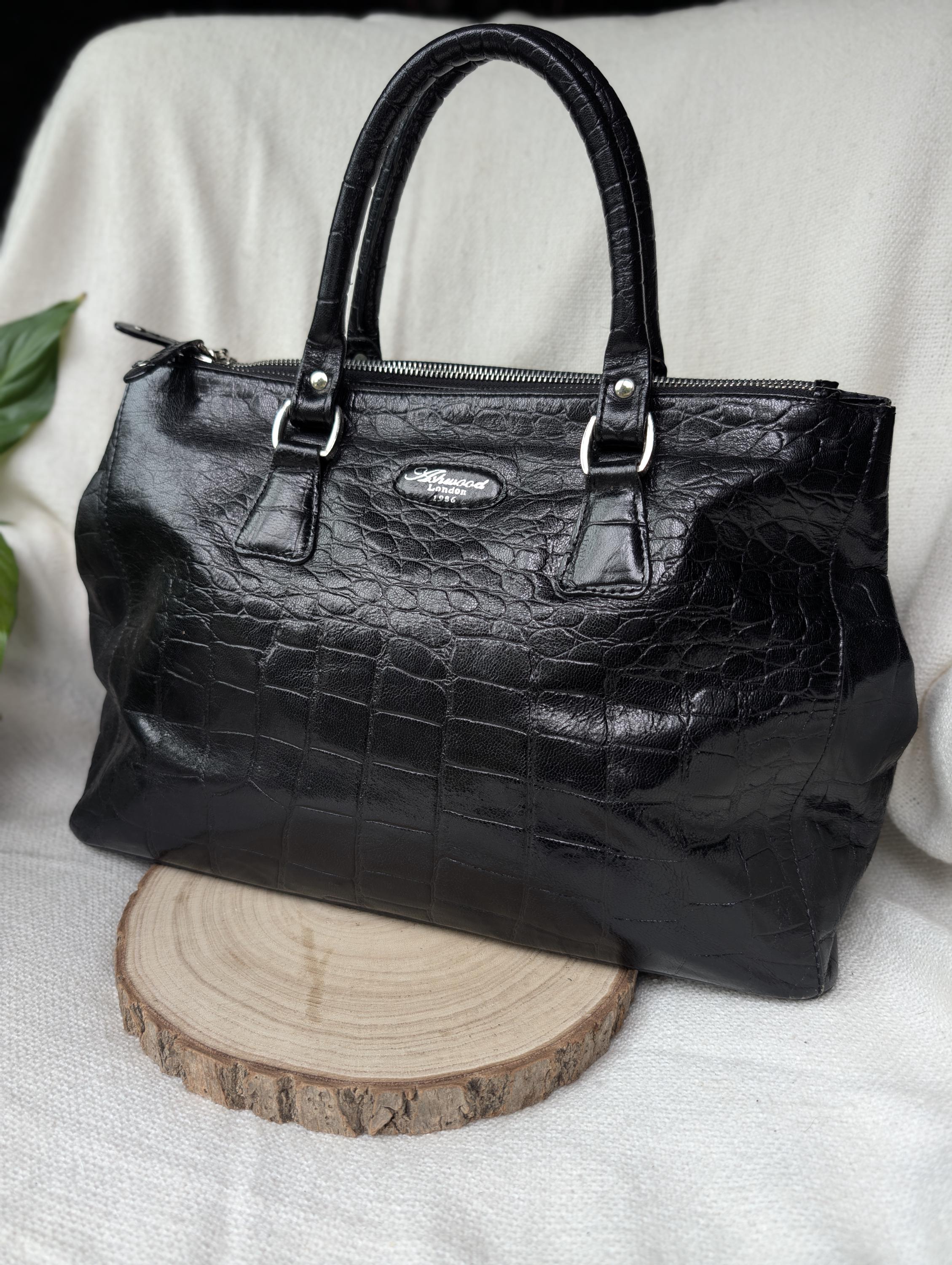 Leather ashwood bag - Etsy 日本