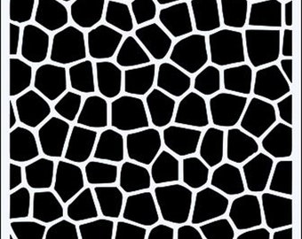 8 x 8 /" 6 x 6 /" 12 x 12/" NEW Crackle//Animal Skin Quality 190m Mylar Stencil