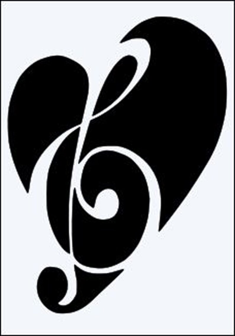 Free UK P /& P A4 A3 *NEW* Music Note Heart 190 micron Mylar Stencil durable and sturdy- A5