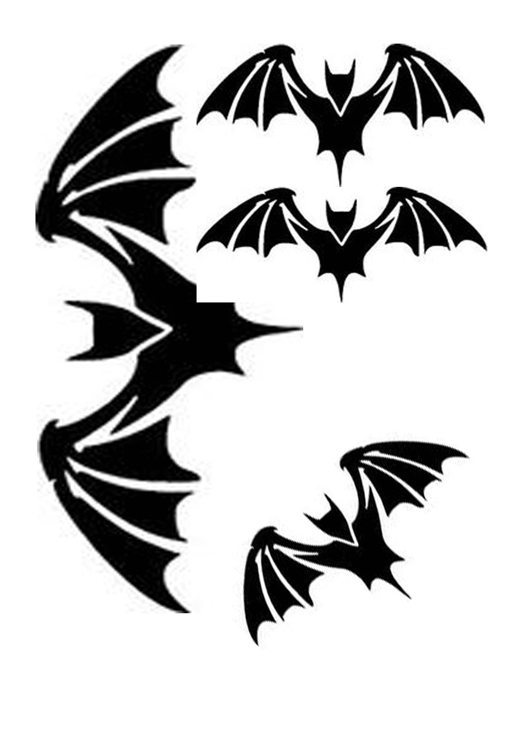 Bat Wings 190 m Mylar Re Useable Stencil A5 A4 A3 Free | Etsy