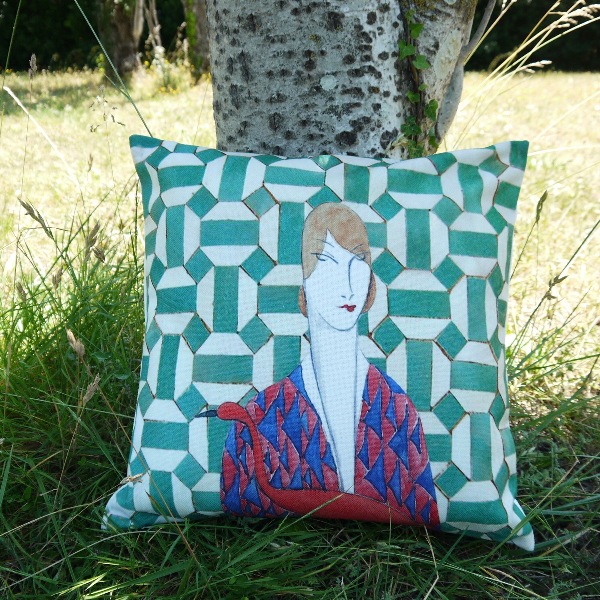 Housse de Coussin, Coussin Art Deco, Coussins Décoratifs Canapé, Coussins Pour Lit, Coton et Lin , C