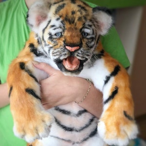 Bebe Tigre Jouet Realiste 134in34cm Fait Sur Commande Etsy Canada Bebe Tigre Jouet Realiste 134in34cm Fait Sur Commande Etsy Canada