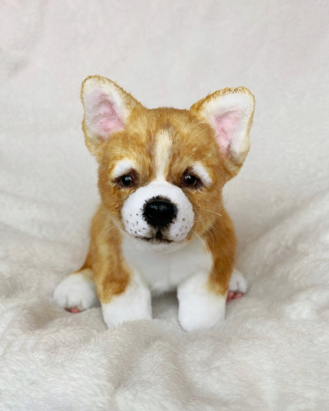 Realistic toy Welsh puppy/dog 13 in 33 cm MADE TO Etsy