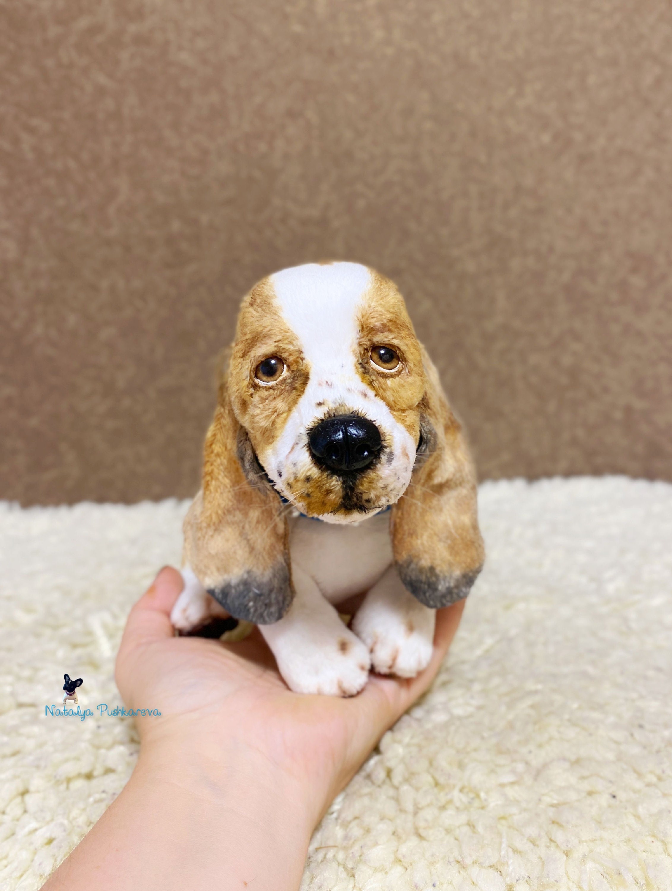 Realistic toy basset hound puppy/dog 83 in21 cm MADE TO Etsy