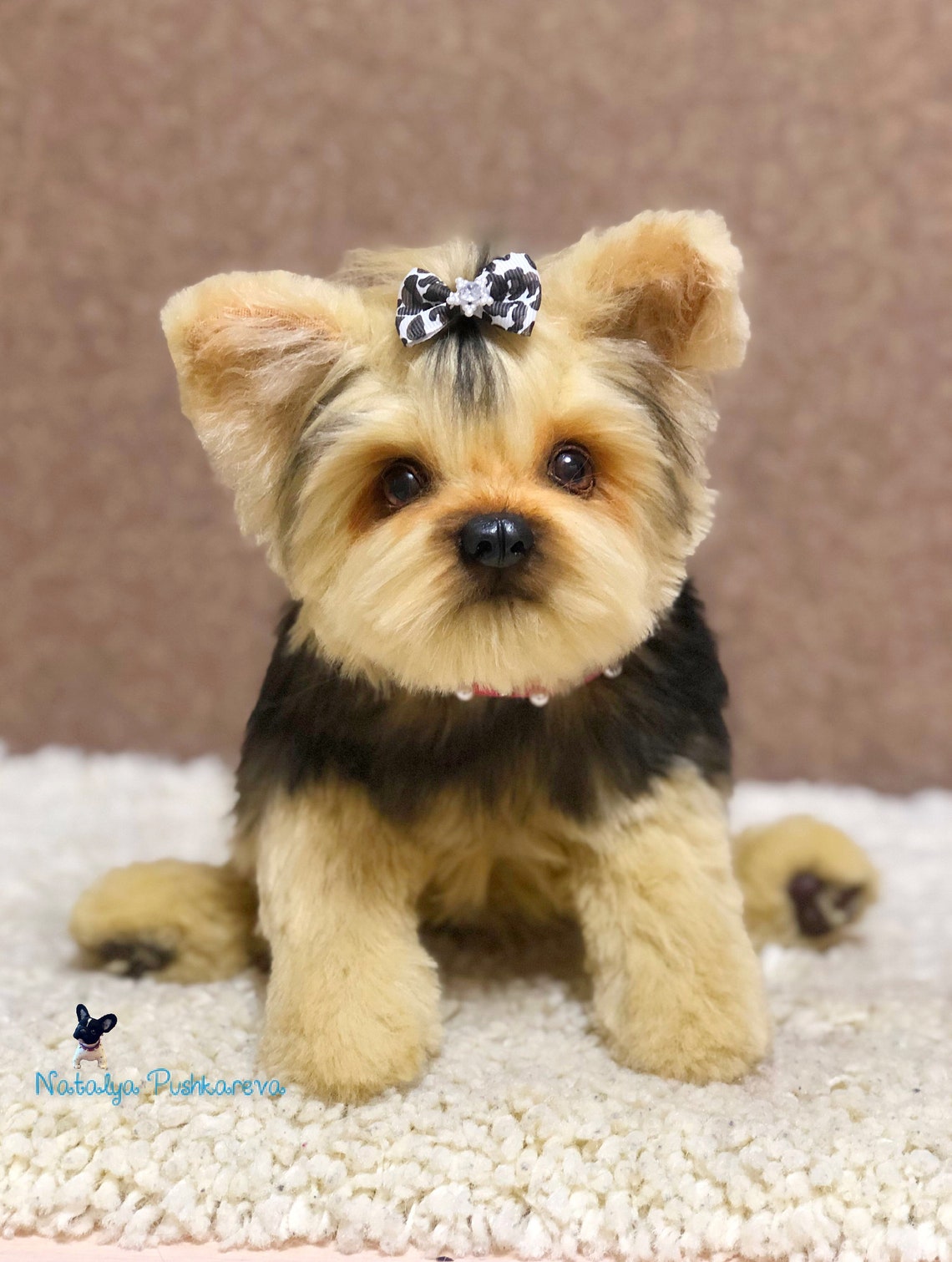 Realistic toy york puppy 105 in27cm MADE TO ORDER Etsy