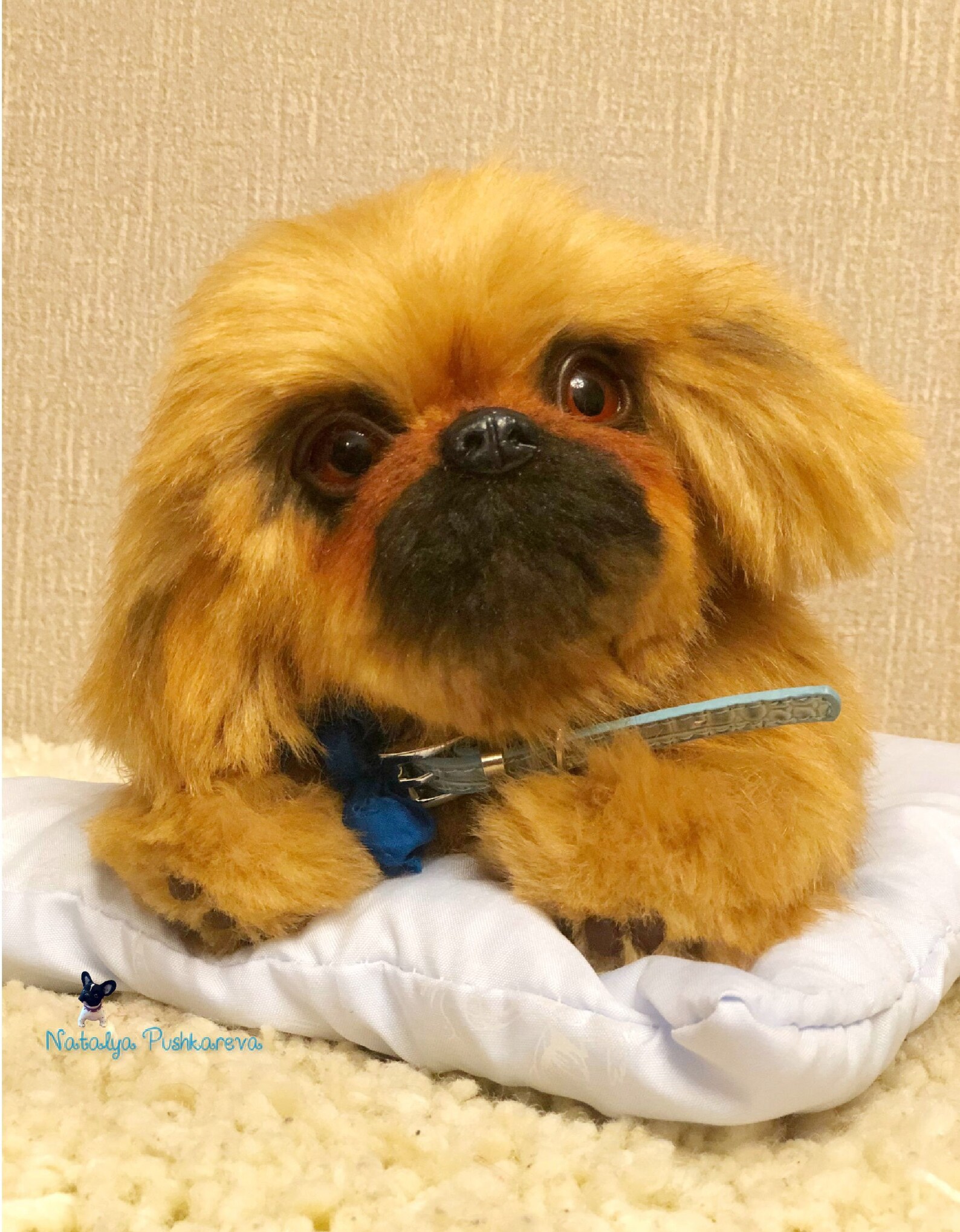 Realistic toy Pekingese puppy/dog 87 in22cm MADE TO ORDER Etsy