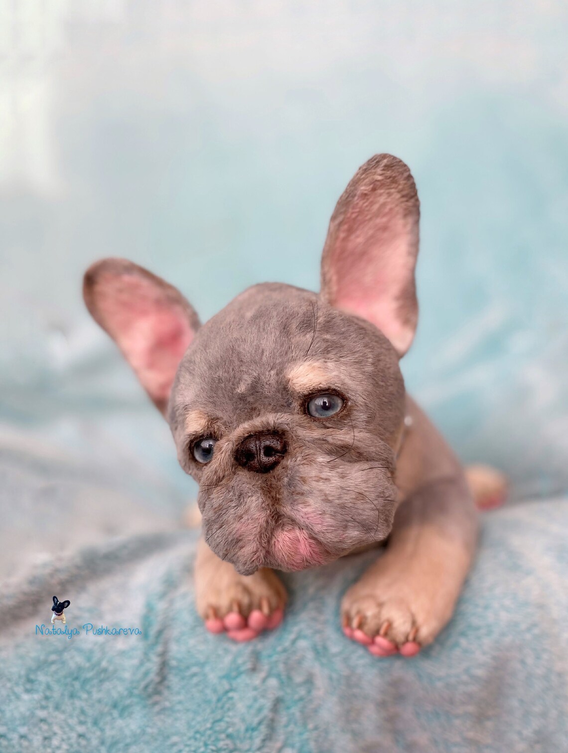 Realistic toy French Bulldog puppy/dog 114 in29cm MADE TO Etsy