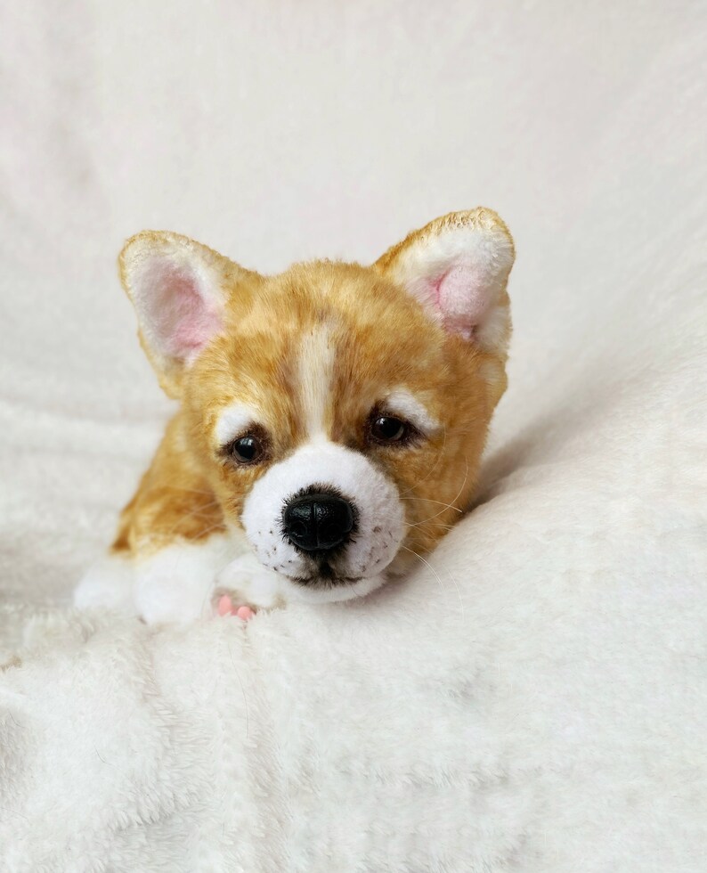 Realistic toy Welsh puppy/dog 13 in 33 cm MADE TO Etsy