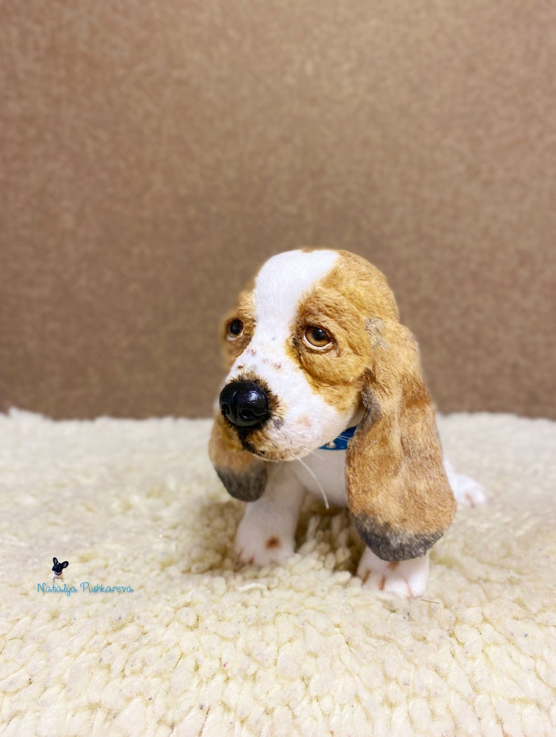 Realistic toy basset hound puppy/dog 83 in21 cm MADE TO Etsy