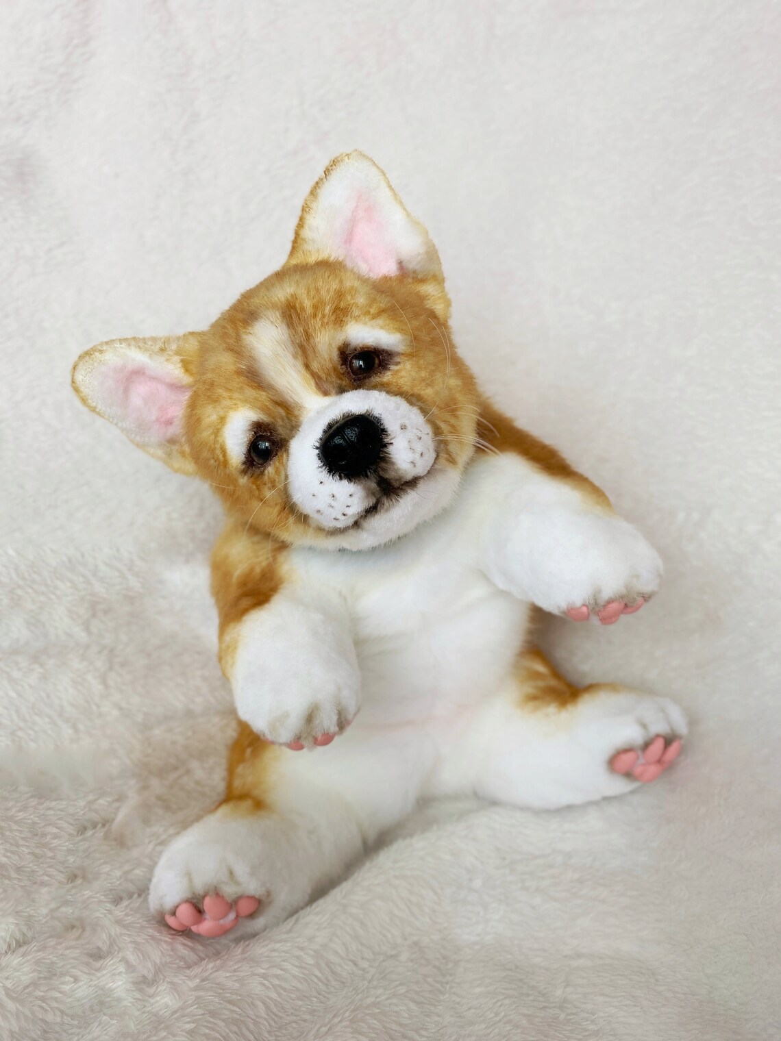 Realistic toy Welsh puppy/dog 13 in 33 cm MADE TO Etsy