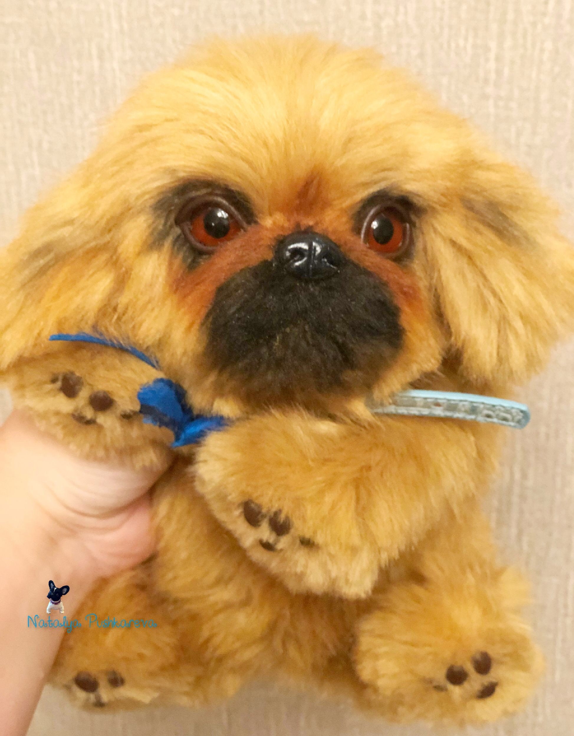 Realistic toy Pekingese puppy/dog 87 in22cm MADE TO ORDER Etsy