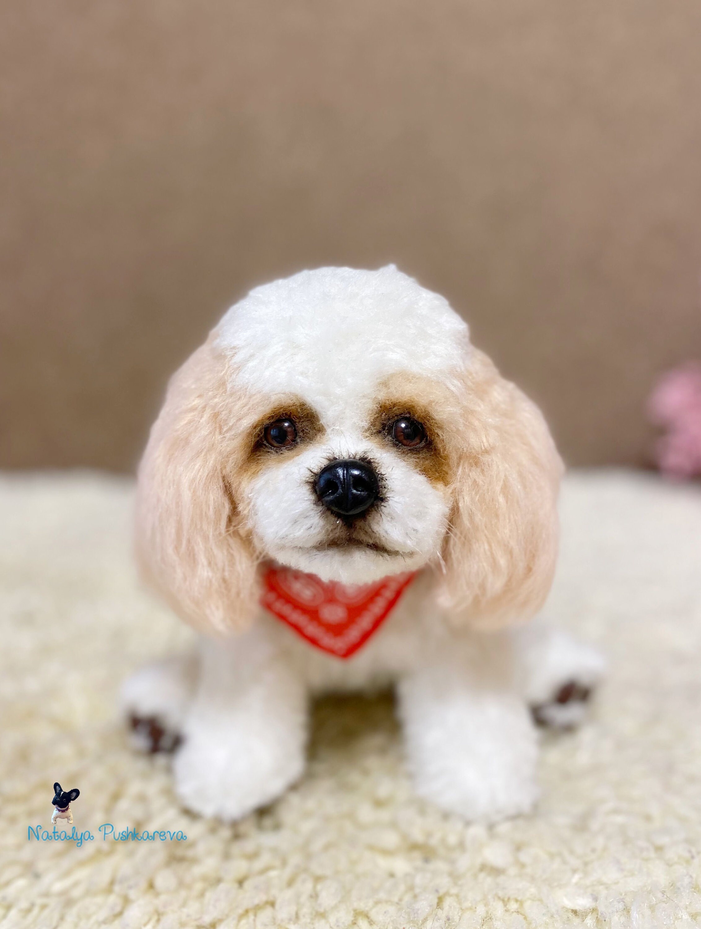 Realistic toy king charles spaniel puppy/dog 87 in 22cm Etsy