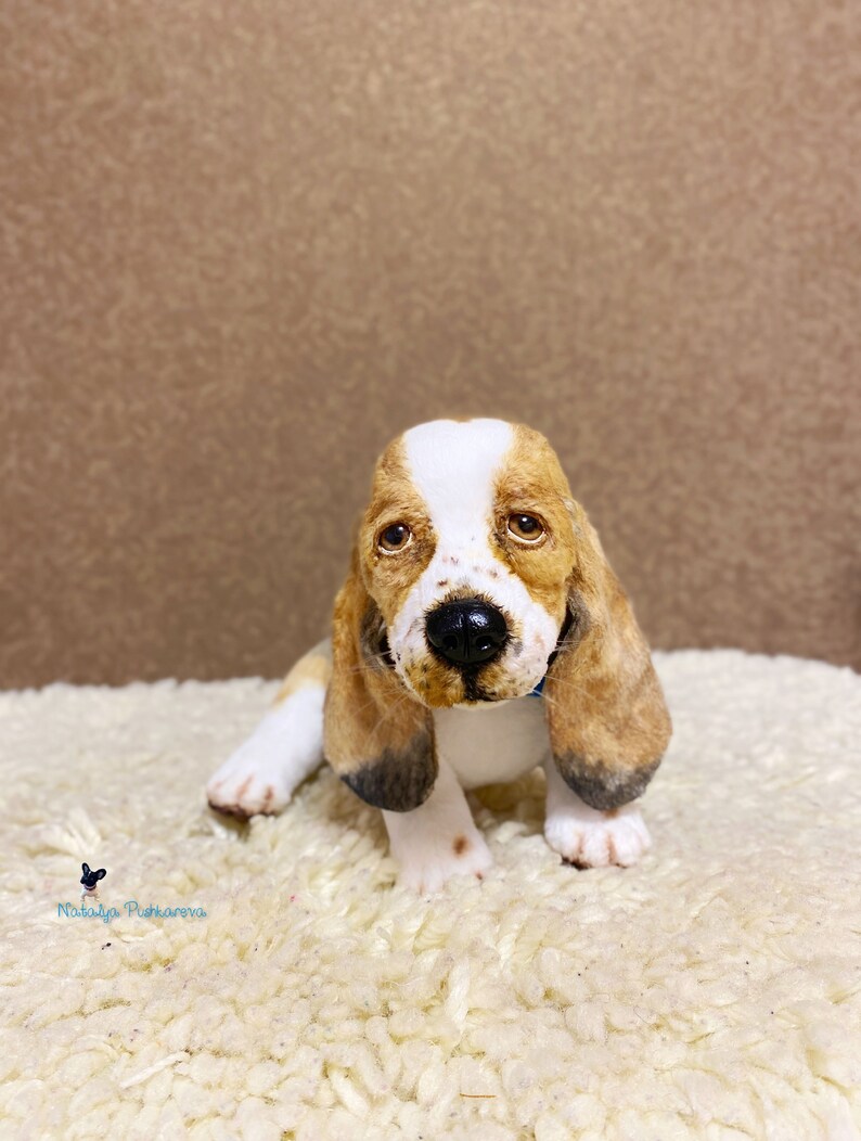 Realistic toy basset hound puppy/dog 83 in21 cm MADE TO Etsy