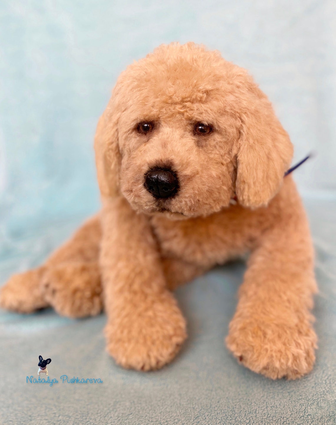 Realistic toy goldendoodle r puppy/dog 213in 54 cm MADE TO | Etsy