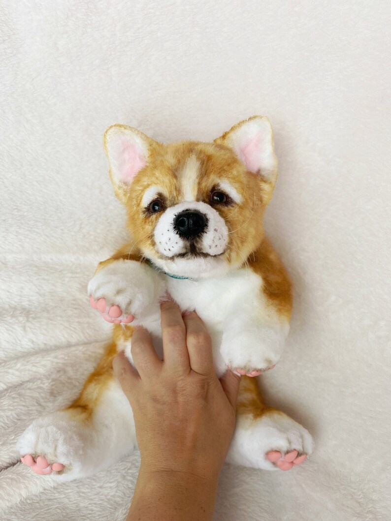 Realistic toy Welsh puppy/dog 13 in 33 cm MADE TO Etsy