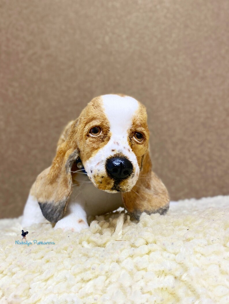 Realistic toy basset hound puppy/dog 83 in21 cm MADE TO Etsy