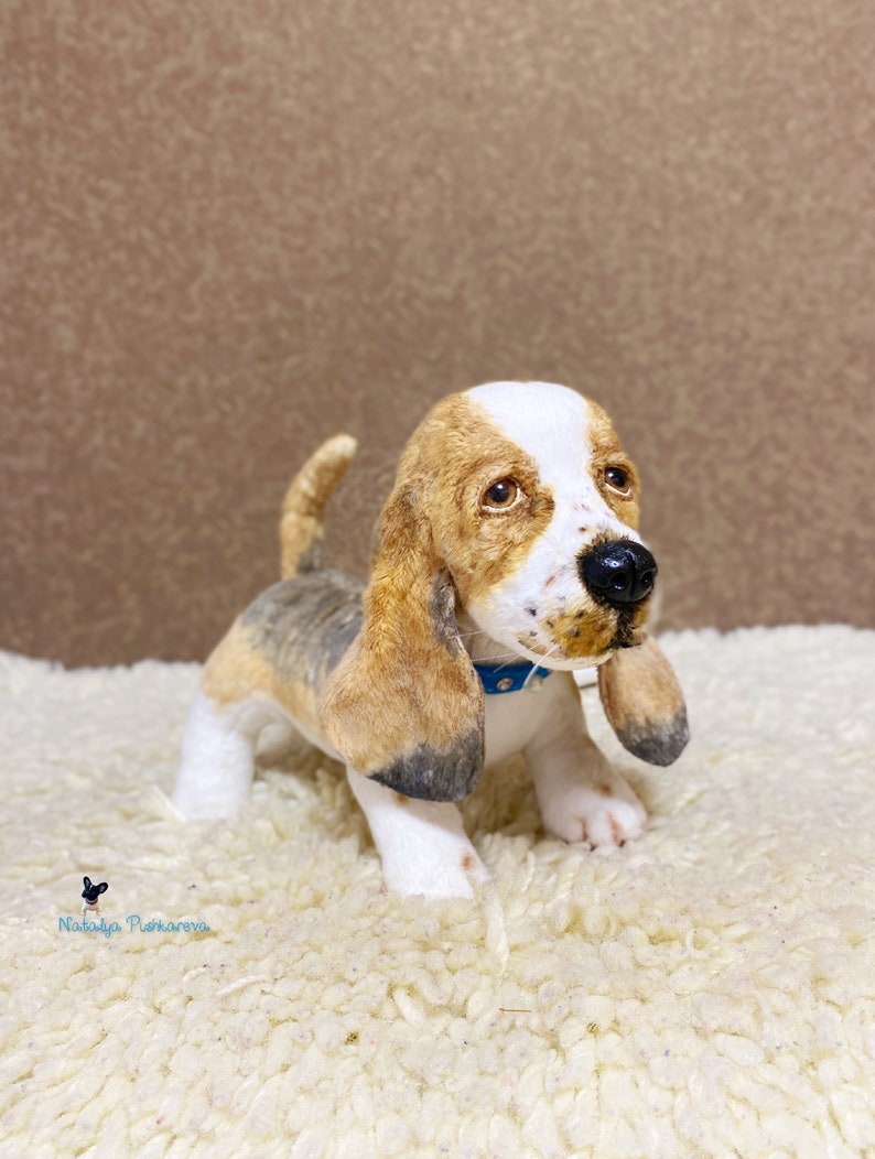 Realistic toy basset hound puppy/dog 83 in21 cm MADE TO Etsy