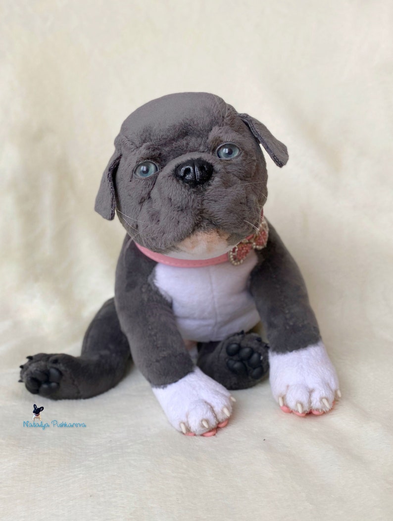 Realistic toy american pit bull terrier Dog/ puppy 118in Etsy