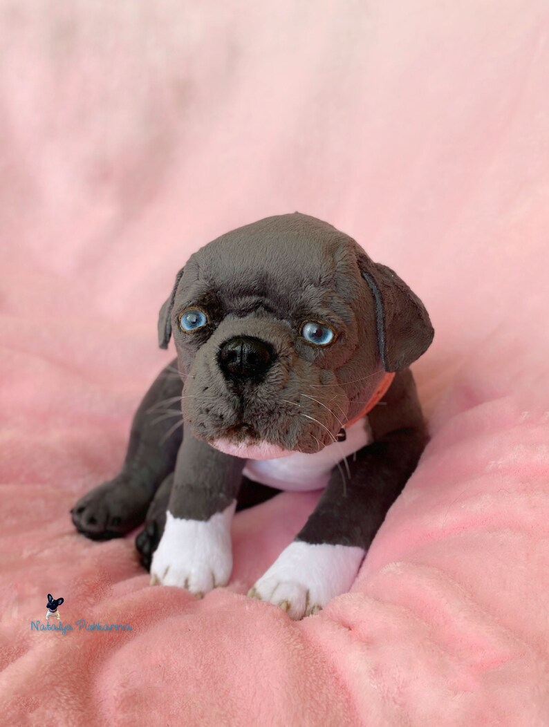 Realistic toy american pit bull terrier Dog/ puppy 118in Etsy