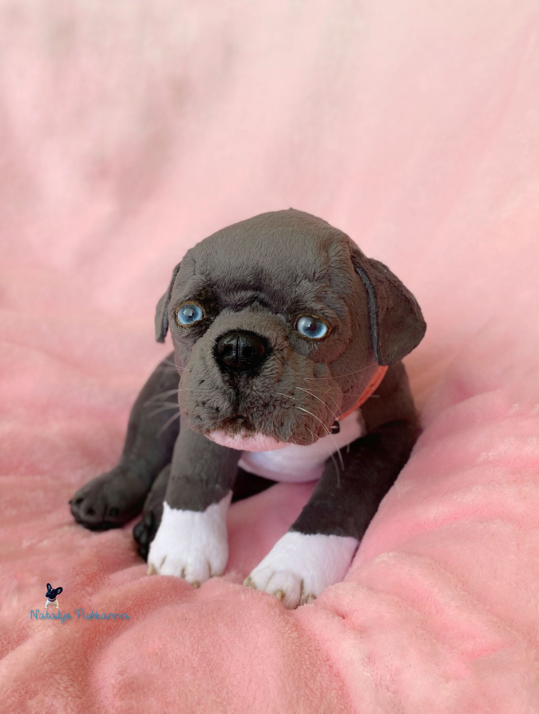Realistic toy american pit bull terrier Dog/ puppy 118in Etsy
