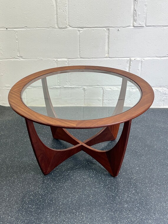 G-plan GLASS TOP COFFEE TABLE (ROUND)