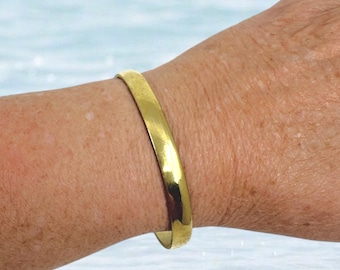 Berber brass bangle bracelet - adjustable / Southern Morocco / Boho ethnic jewelry