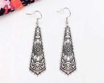 Boucles d'oreilles bohème gypsy motifs ethniques / Bijoux boho