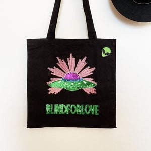 Ufo & Love tote bag / Boho gypsy boho bag