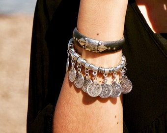 Details about / Moroccan african berber arabic old coins style bracelet