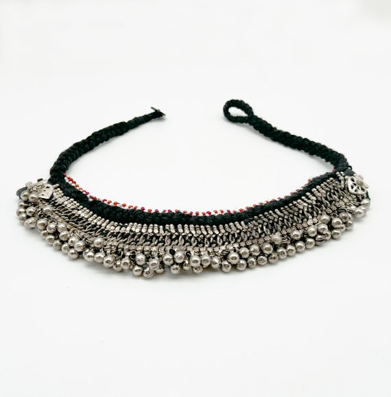 Vintage Afghan choker necklace, kuchi craftsmansh… - image 4