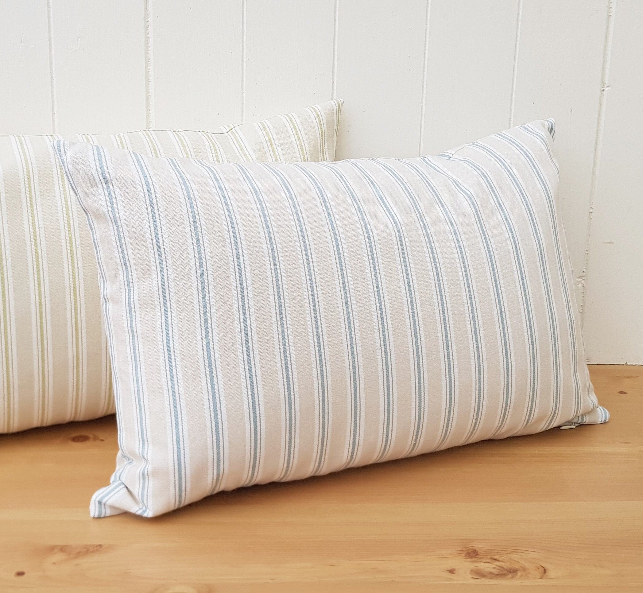 Cushions DUCK EGG BLUE cotton Velvet 16/" Zipped CUSHION COVER