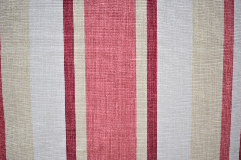 Laura Ashley Fabric Awning Stripe Pale Cranberry Red Striped Etsy UK
