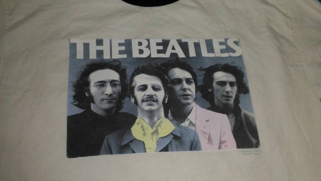 The Beatles Ringer Shirt Rare Design Large Size | Etsy