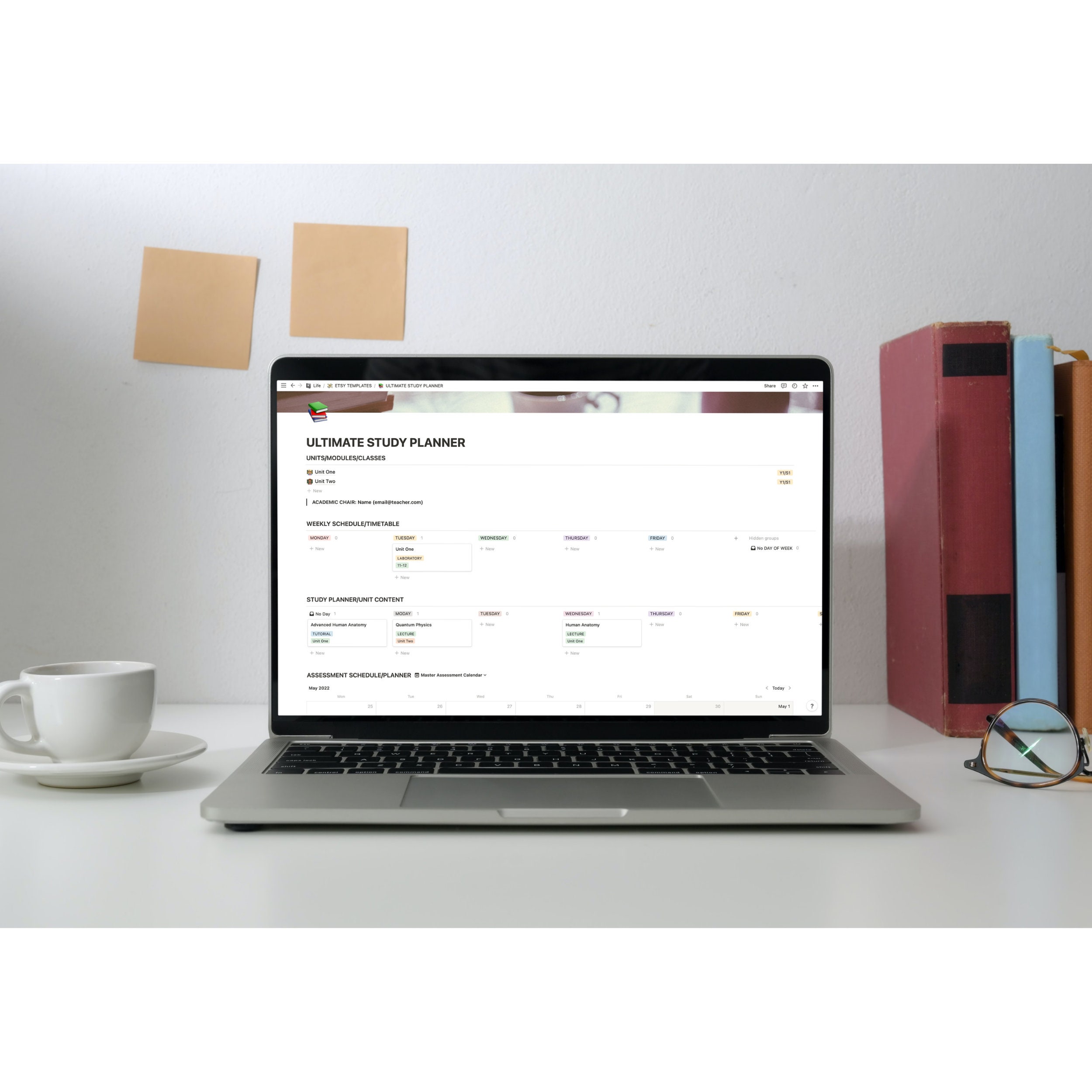 ULTIMATE STUDY PLANNER Notion Template Class Schedule Study - Etsy ...