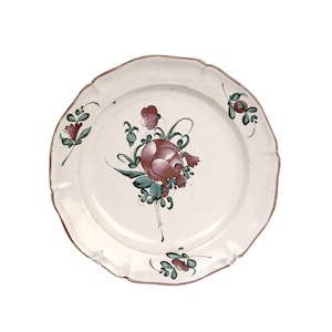 Early 19thC Lunéville Saint-Clément Faience Plate, France