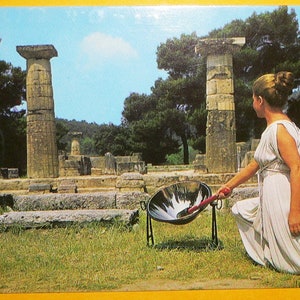 1976 Olympische Spiele Montreal Kanada Die Beleuchtung der olympischen Flamme OLYMPIA 1976 POST CARD Sehr Nizza!!!! Kostenloser Versand!!!!