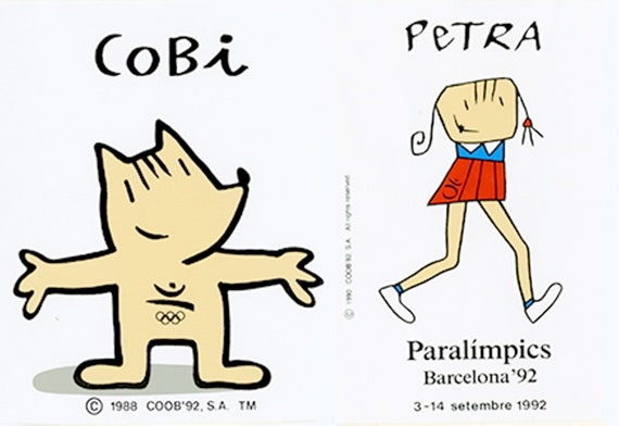 1992 Paralympics Games Barcelona Official Mascot Petra Figure Etsy Singapore