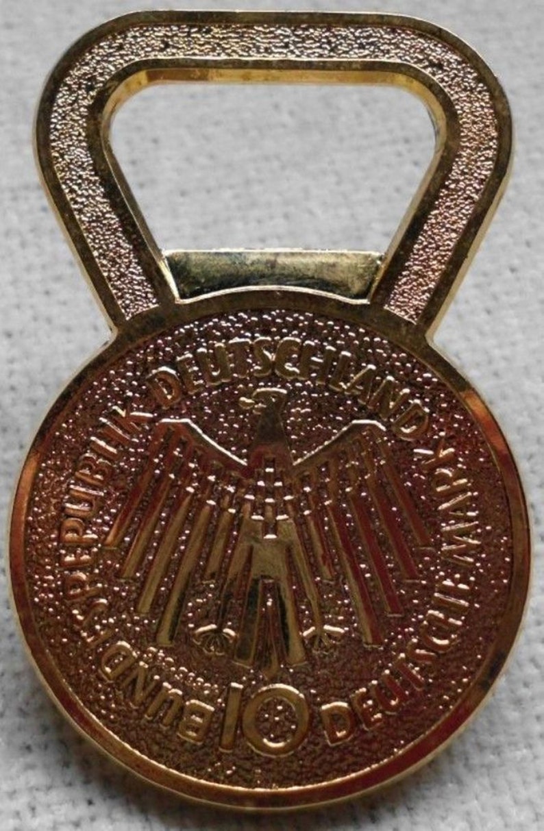 1972 Olympic Games Munich Original Souvenir Bottle OPENER 24k PLATED Gold NICE!!