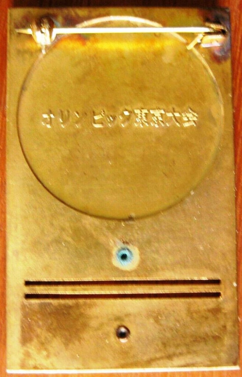 1964 Olympic Games Tokyo Original Official Guest Badge NO RIBBON Very Rare!!! Free Shipping!!! Very Nice!!!