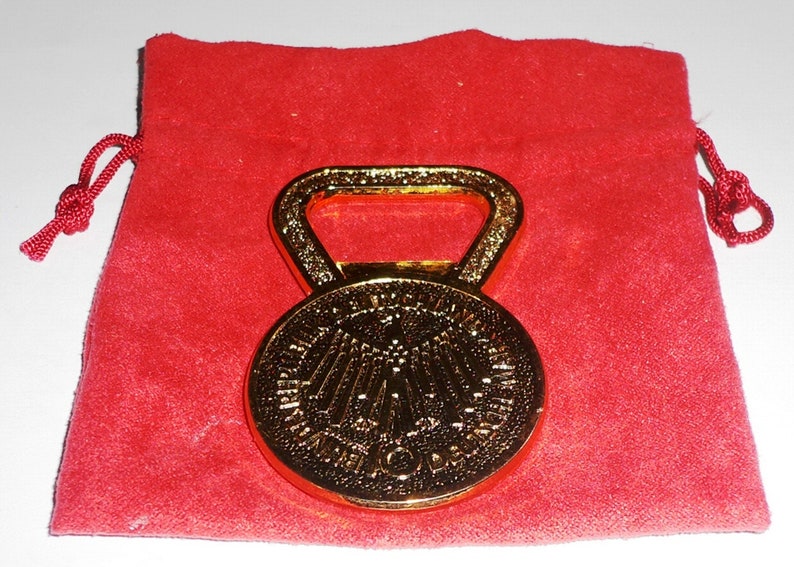 1972 Olympic Games Munich Original Souvenir Bottle OPENER 24k PLATED Gold NICE!!