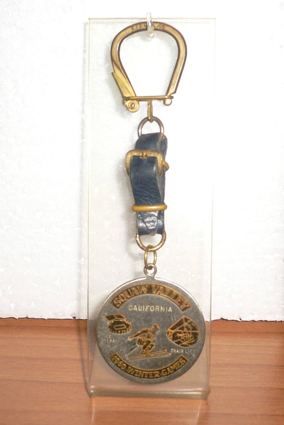 1960 Winter Olympic Games Squaw Valley California Keychain With