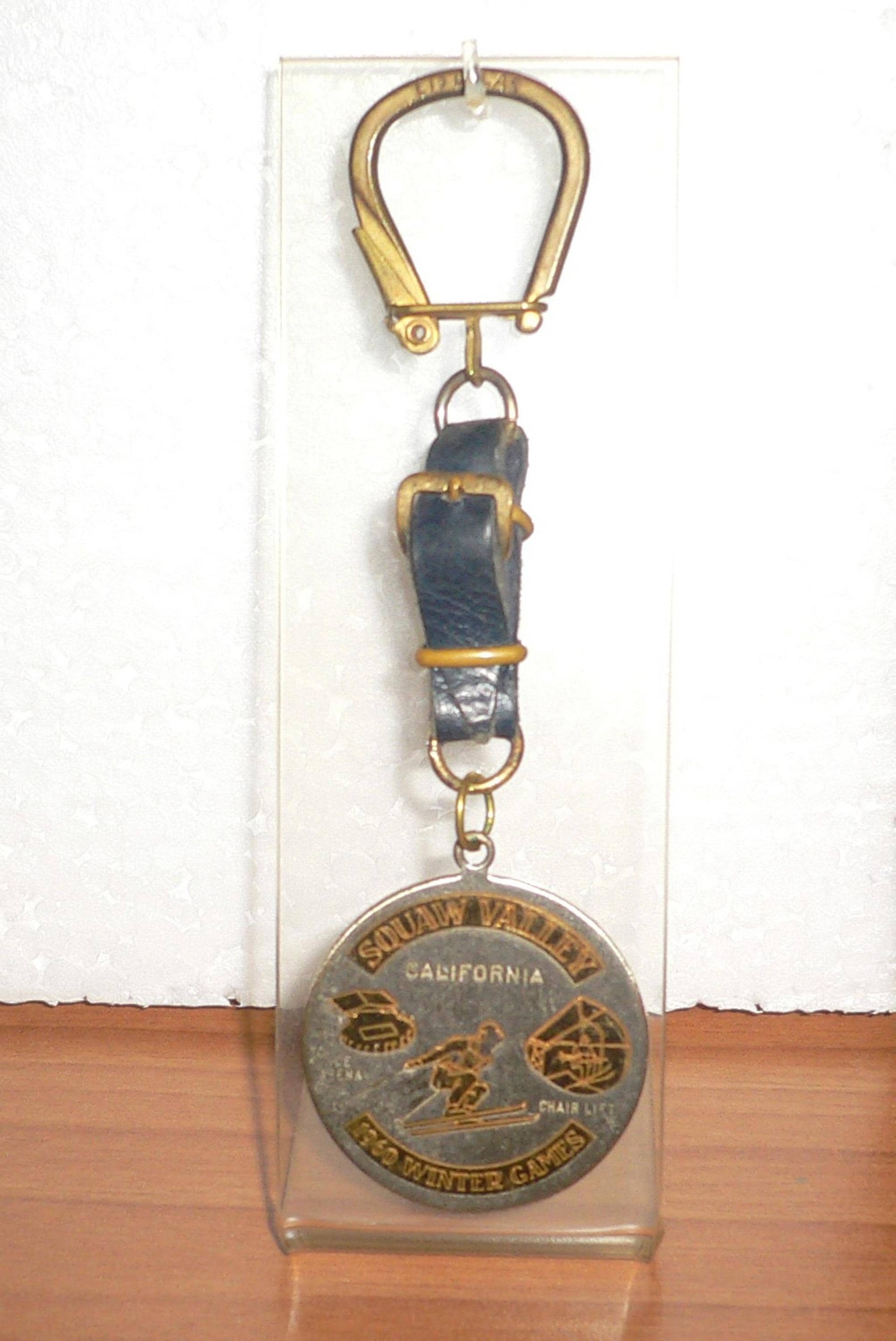 1960 Winter Olympic Games Squaw Valley California Keychain With