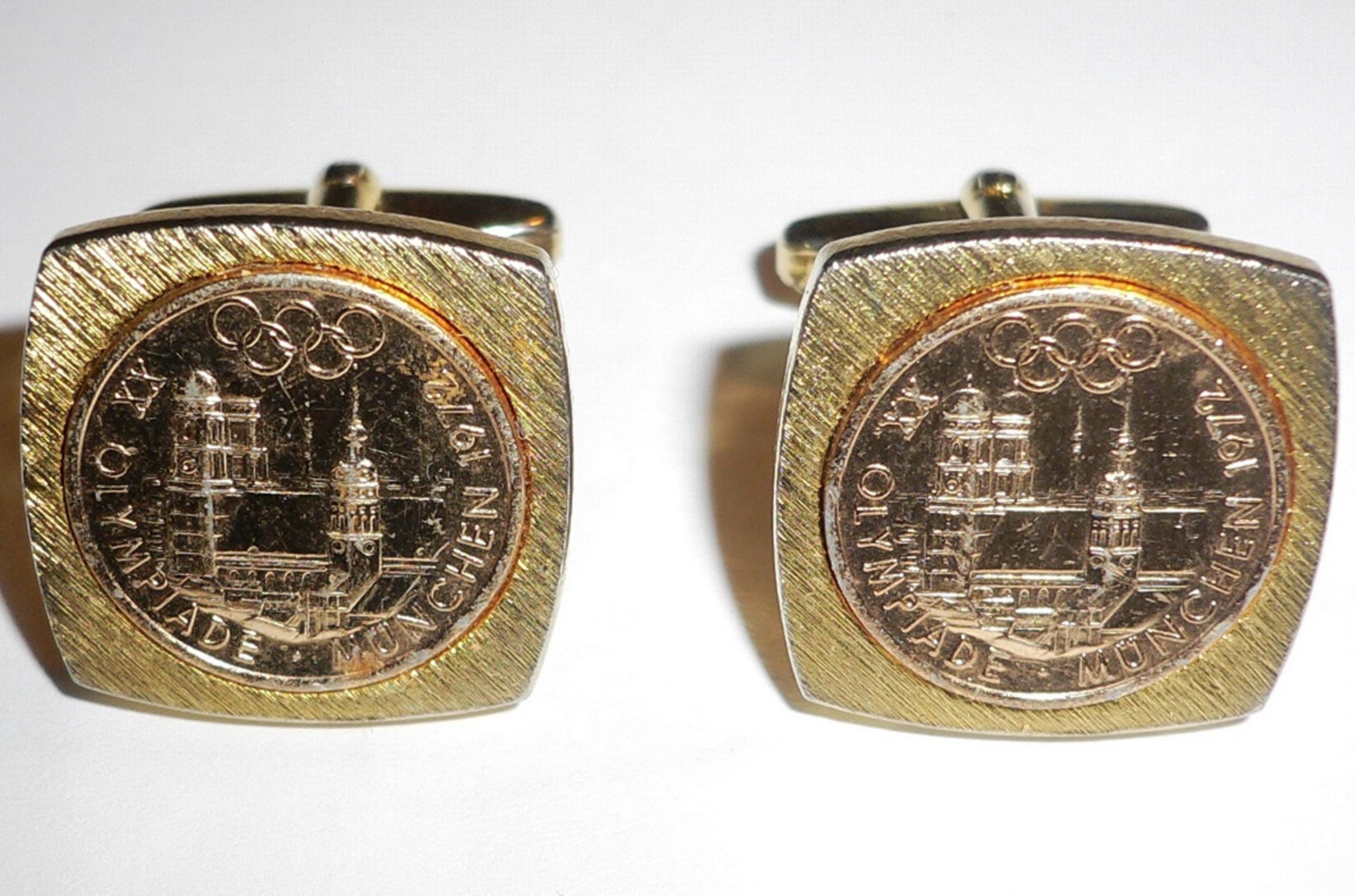 Boutons De Manchette Gemelli – Olympiade Munich 1972 – Collection Vintage