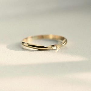 14k Gold Fill Dainty Stacking Ring, Christmas Gift For Her, Personalised Gifts, Minimal Gold Ring, Tiny 14k Gold Ring, Stackable Gold Rings