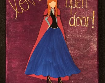 Love Is An Open Door Painted Princess Canvas